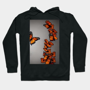 Monarch Butterflies fluttering to the sky Hoodie